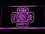 Irish Firefighter's LED Neon Sign USB - Purple - TheLedHeroes
