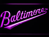Baltimore Orioles (8) LED Neon Sign USB - Purple - TheLedHeroes