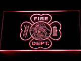 Irish Firefighter's LED Neon Sign USB - Red - TheLedHeroes