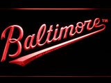 Baltimore Orioles (8) LED Neon Sign USB - Red - TheLedHeroes