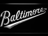Baltimore Orioles (8) LED Neon Sign USB - White - TheLedHeroes