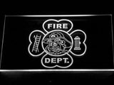 Irish Firefighter's LED Neon Sign USB - White - TheLedHeroes