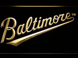 Baltimore Orioles (8) LED Neon Sign USB - Yellow - TheLedHeroes