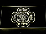 Irish Firefighter's LED Neon Sign USB - Yellow - TheLedHeroes