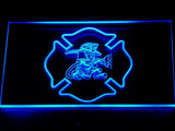 FREE Fighting Irish Firefighter (2) LED Sign - Blue - TheLedHeroes