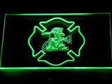 Fighting Irish Firefighter (2) LED Neon Sign Electrical - Green - TheLedHeroes