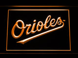 Baltimore Orioles (9) LED Neon Sign USB - Orange - TheLedHeroes