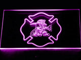 Fighting Irish Firefighter (2) LED Neon Sign Electrical - Purple - TheLedHeroes