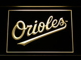 Baltimore Orioles (9) LED Neon Sign Electrical - Yellow - TheLedHeroes