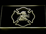 FREE Fighting Irish Firefighter (2) LED Sign - Yellow - TheLedHeroes