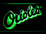 Baltimore Orioles (10) LED Neon Sign USB - Green - TheLedHeroes