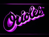 Baltimore Orioles (10) LED Neon Sign USB - Purple - TheLedHeroes