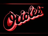 Baltimore Orioles (10) LED Neon Sign USB - Red - TheLedHeroes