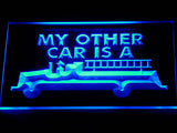 FREE My Other Car is a Fire engine LED Sign - Blue - TheLedHeroes