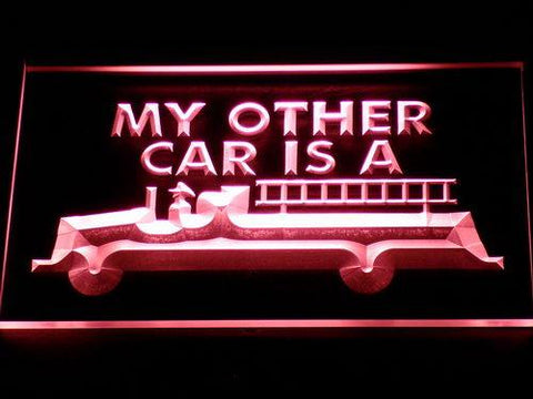 My Other Car is a Fire engine LED Neon Sign Electrical - Red - TheLedHeroes