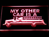 FREE My Other Car is a Fire engine LED Sign - Red - TheLedHeroes