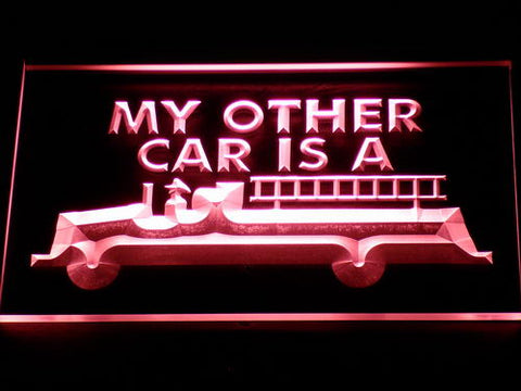 FREE My Other Car is a Fire engine LED Sign - Red - TheLedHeroes