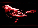 Baltimore Orioles (11) LED Neon Sign USB - Red - TheLedHeroes