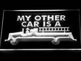 FREE My Other Car is a Fire engine LED Sign - White - TheLedHeroes