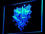 Disney Tinkerbell Peter Pan (2) LED Neon Sign USB - Blue - TheLedHeroes