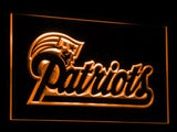 New England Patriots LED Neon Sign USB - Orange - TheLedHeroes