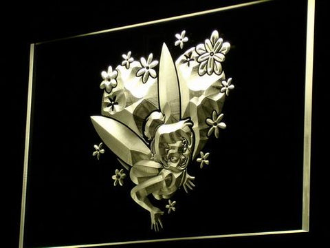 Disney Tinkerbell Peter Pan (2) LED Neon Sign USB - Yellow - TheLedHeroes