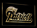 New England Patriots LED Neon Sign USB - Yellow - TheLedHeroes