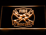 Fire Rescue LED Neon Sign Electrical - Orange - TheLedHeroes