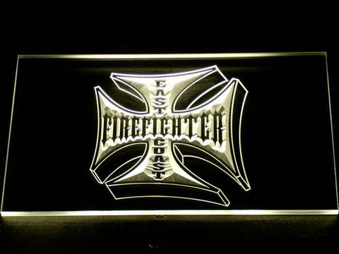 FREE East Coast Firefighter LED Sign - Yellow - TheLedHeroes