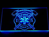 Firemedic Fire Dept. LED Neon Sign Electrical - Blue - TheLedHeroes