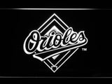 Baltimore Orioles (15) LED Neon Sign USB - White - TheLedHeroes