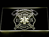 Firemedic Fire Dept. LED Neon Sign Electrical - Yellow - TheLedHeroes