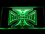Mid West Firefighter's LED Neon Sign USB - Green - TheLedHeroes
