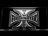 Mid West Firefighter's LED Neon Sign USB - White - TheLedHeroes