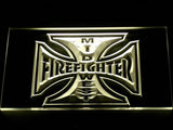 Mid West Firefighter's LED Neon Sign USB - Yellow - TheLedHeroes
