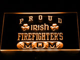 Irish Firefighter's Mom LED Neon Sign Electrical - Orange - TheLedHeroes