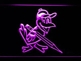 Baltimore Orioles (18) LED Neon Sign USB - Purple - TheLedHeroes