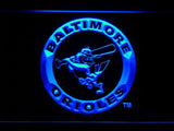 Baltimore Orioles (19) LED Neon Sign USB - Blue - TheLedHeroes