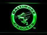 Baltimore Orioles (19) LED Neon Sign Electrical - Green - TheLedHeroes