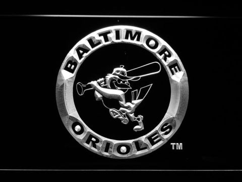 Baltimore Orioles (19) LED Neon Sign Electrical - White - TheLedHeroes