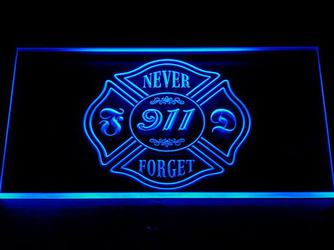 FREE Never Forget 9/11 LED Sign - Blue - TheLedHeroes