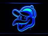 Baltimore Orioles (21) LED Neon Sign USB - Blue - TheLedHeroes