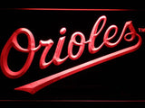 Baltimore Orioles (22) LED Neon Sign Electrical - Red - TheLedHeroes