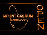Mount Gay Rum Open LED Neon Sign USB - Orange - TheLedHeroes