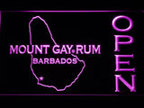 Mount Gay Rum Open LED Neon Sign Electrical - Purple - TheLedHeroes