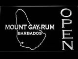 Mount Gay Rum Open LED Neon Sign USB - White - TheLedHeroes