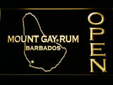 FREE Mount Gay Rum Open LED Sign - Yellow - TheLedHeroes