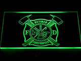 FREE Retired Firefighter LED Sign - Green - TheLedHeroes