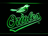 Baltimore Orioles LED Neon Sign USB - Green - TheLedHeroes