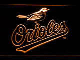 Baltimore Orioles LED Neon Sign USB - Orange - TheLedHeroes